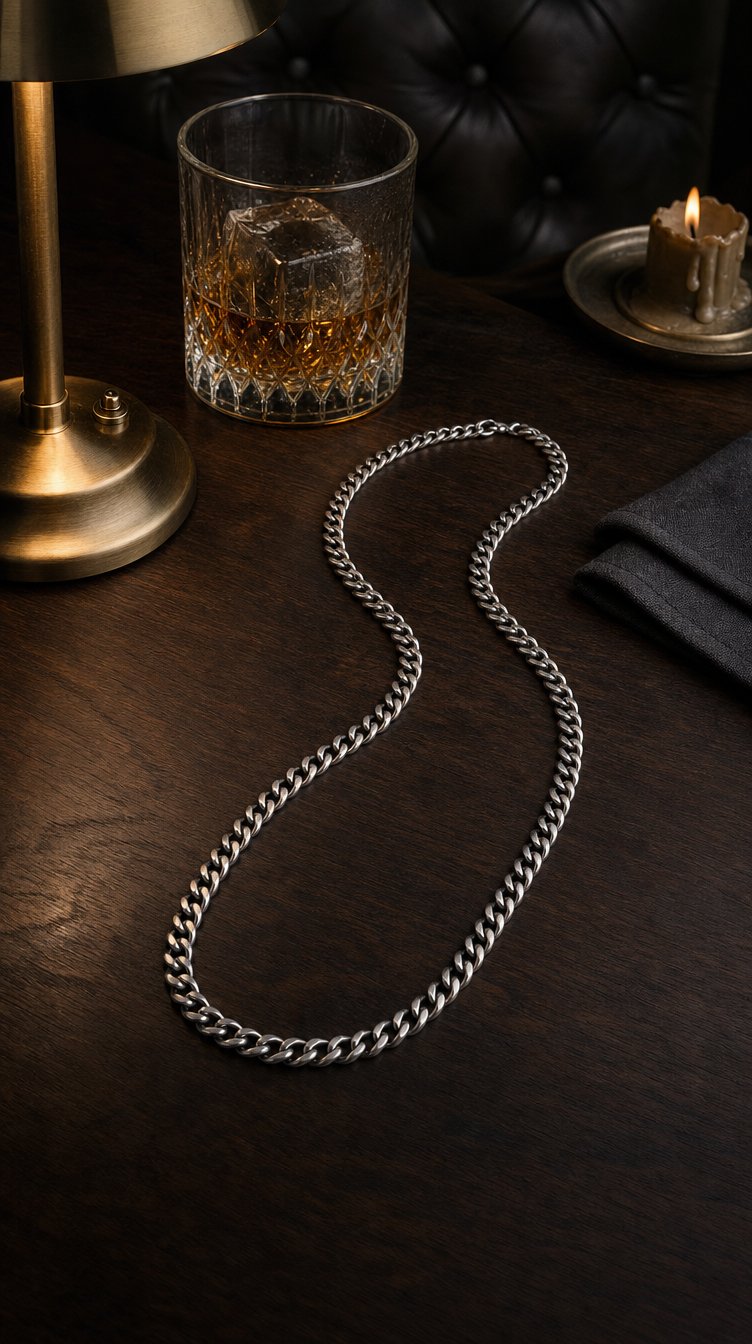 Cuban chain still life image